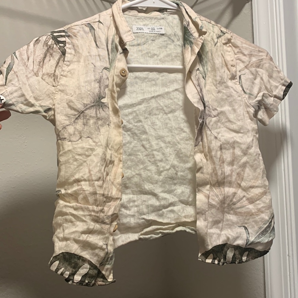 Zara linen shirt